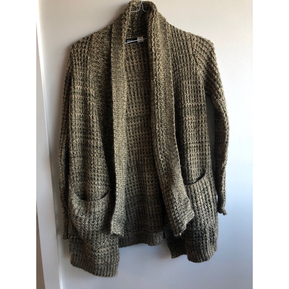 Green Cardigan w Pockets